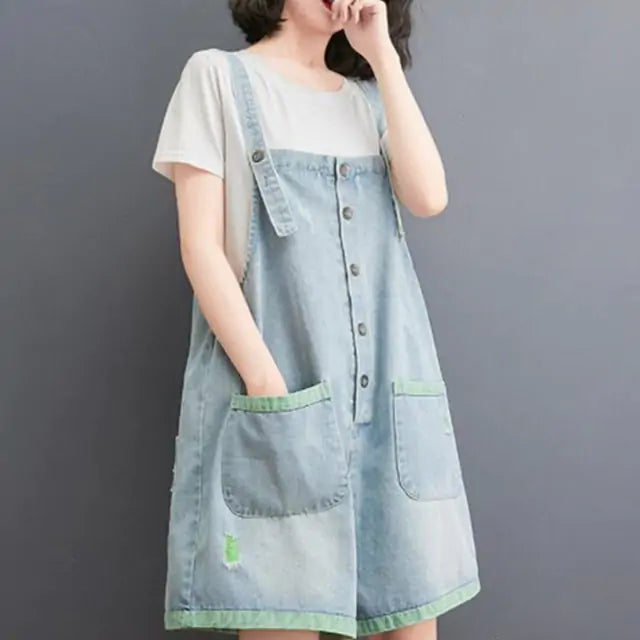 Summer Denim Rompers