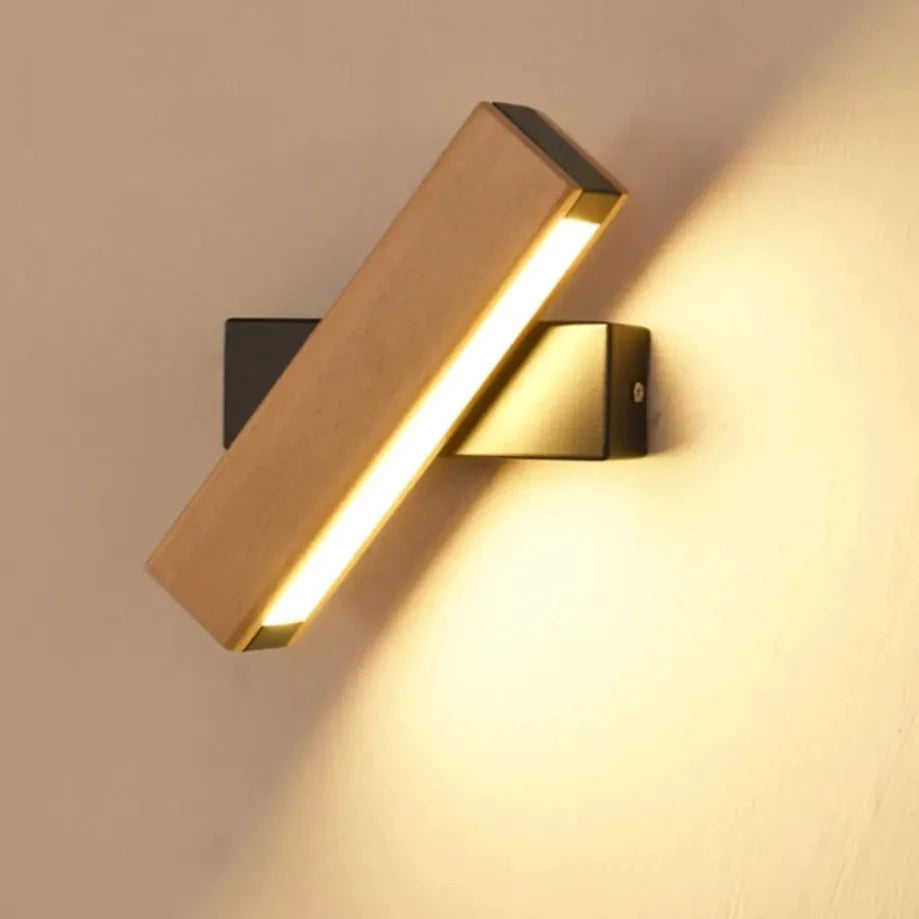 Wooden LED Wall Lamp