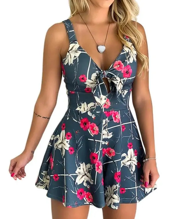 Women's Summer Print Jumpsuit