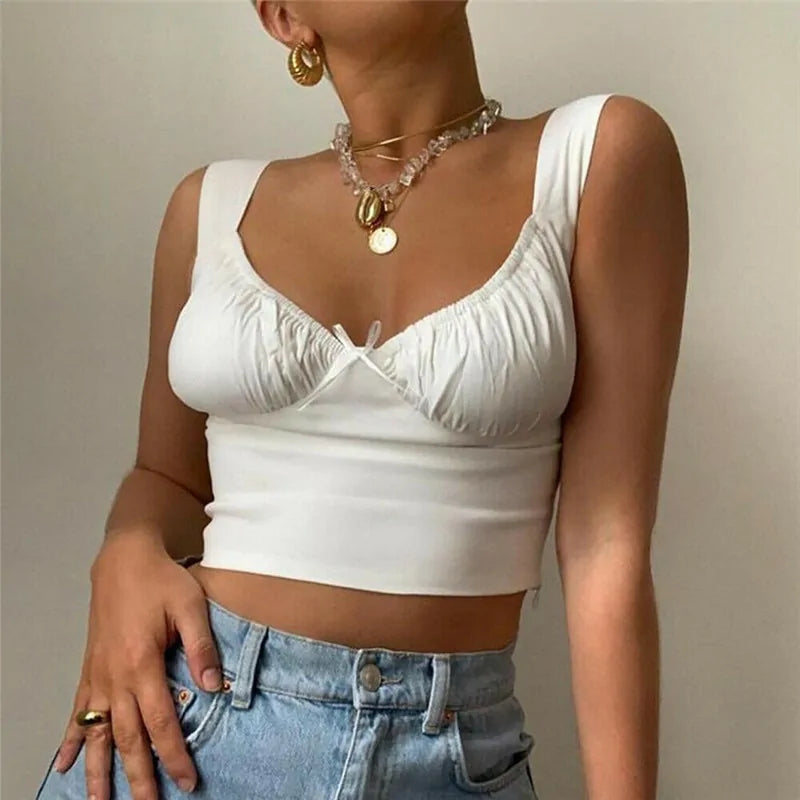 Summer Milkmaid Crop Tops