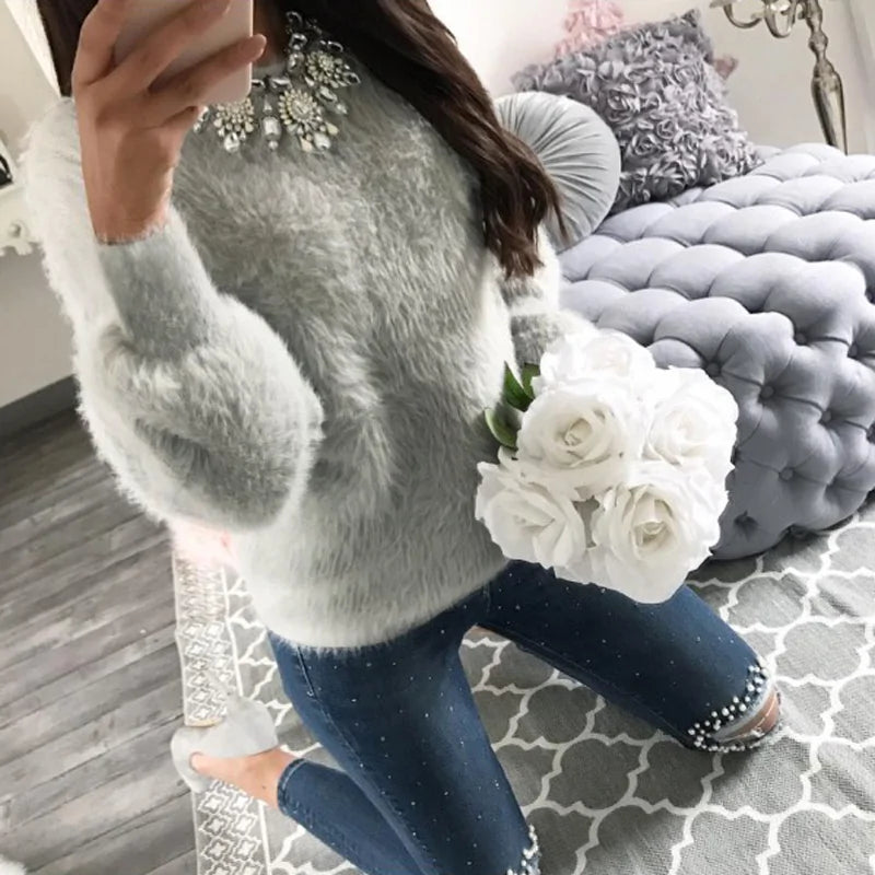 Women Fleece Winter Sweater