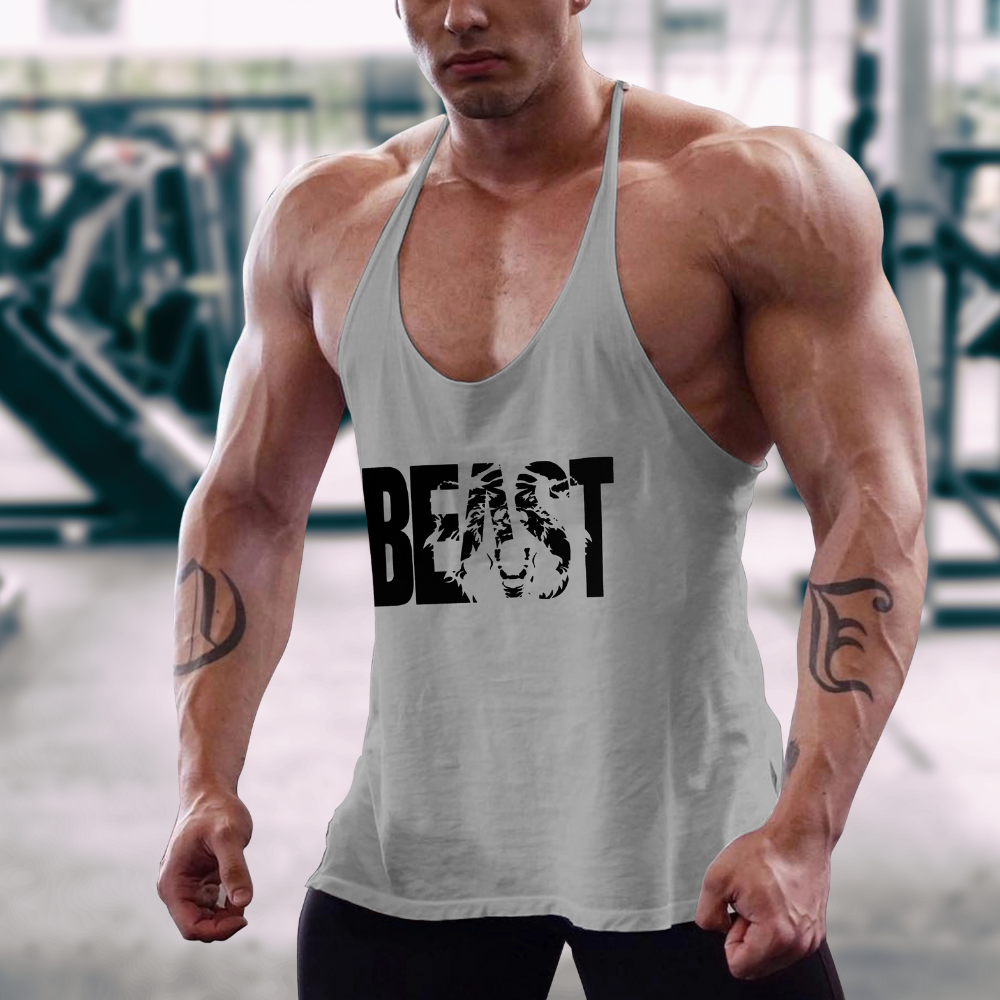 Men's Workout Printed Tank Tops