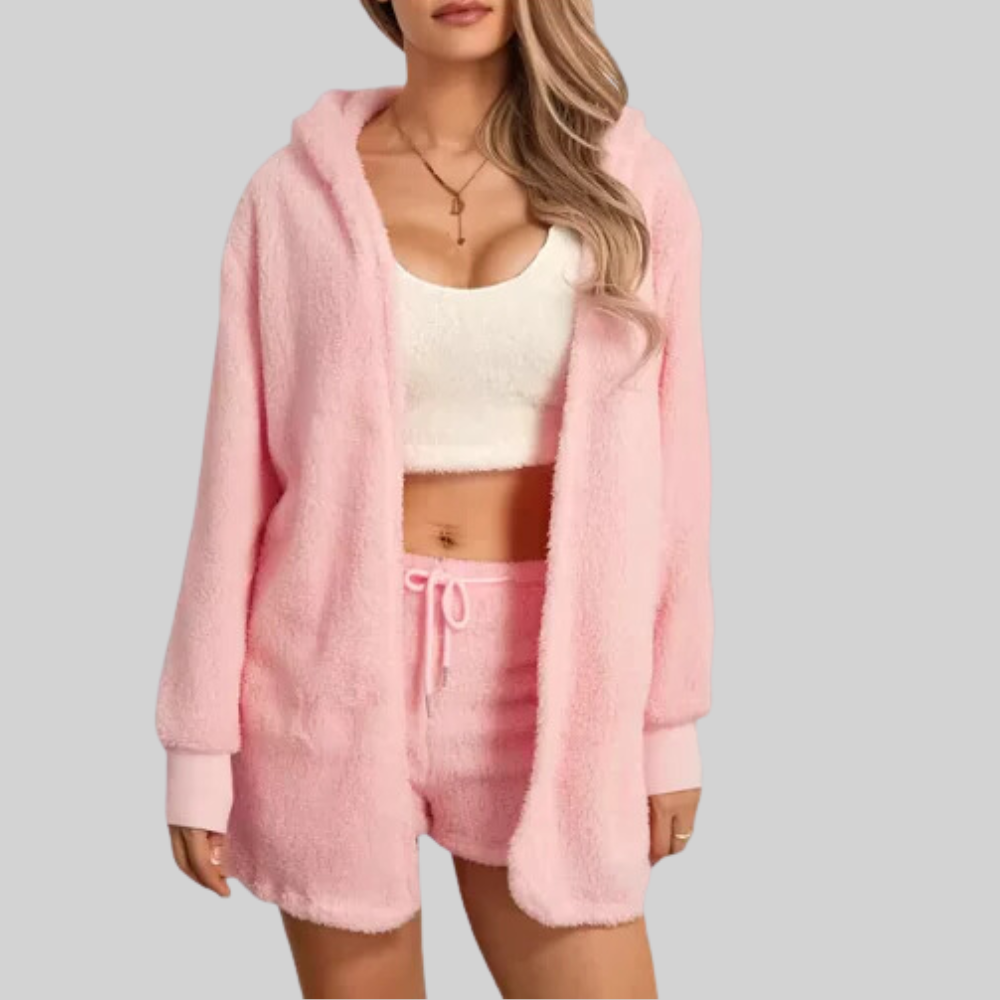 Women's Cozy Plush Loungewear Set