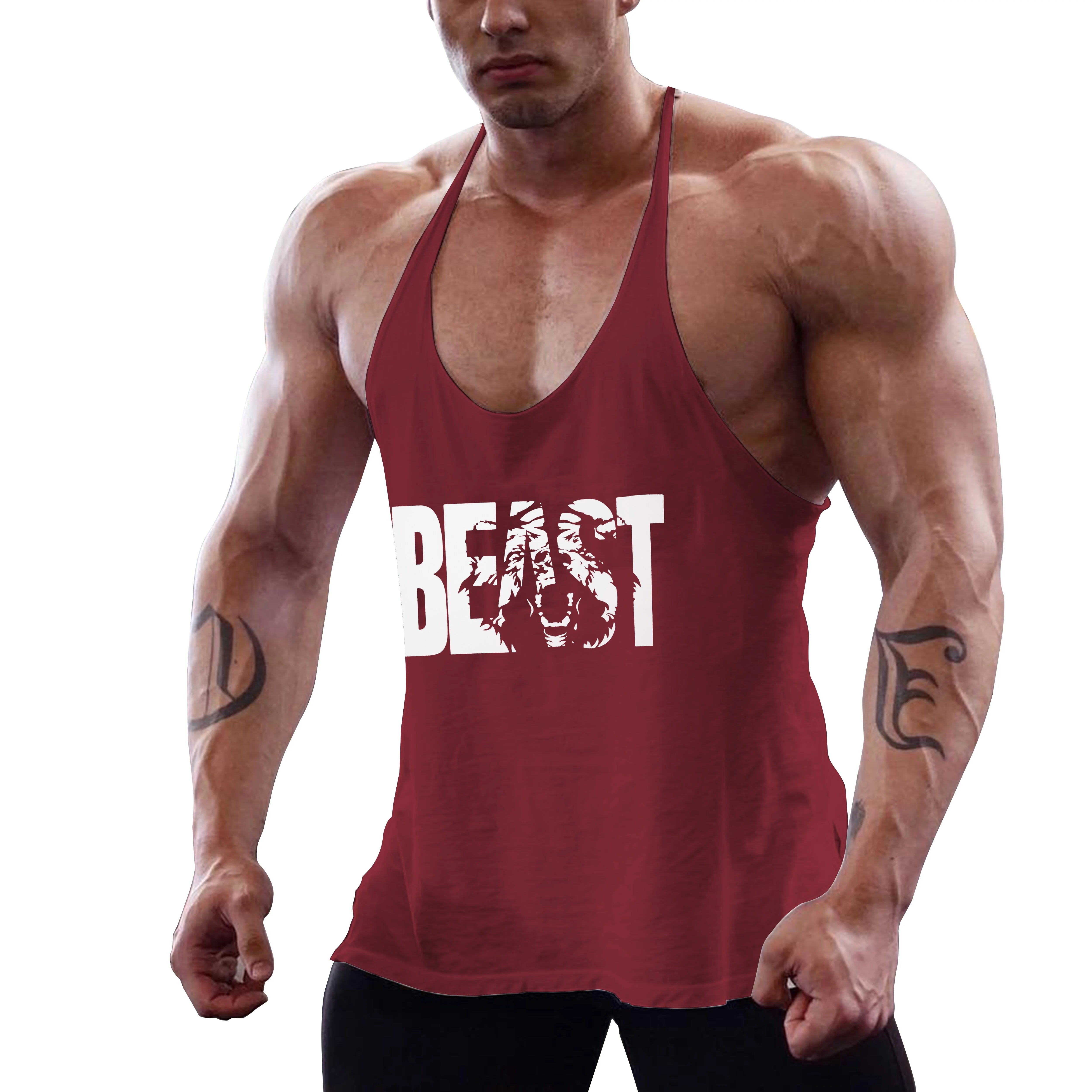 Men's Workout Printed Tank Tops