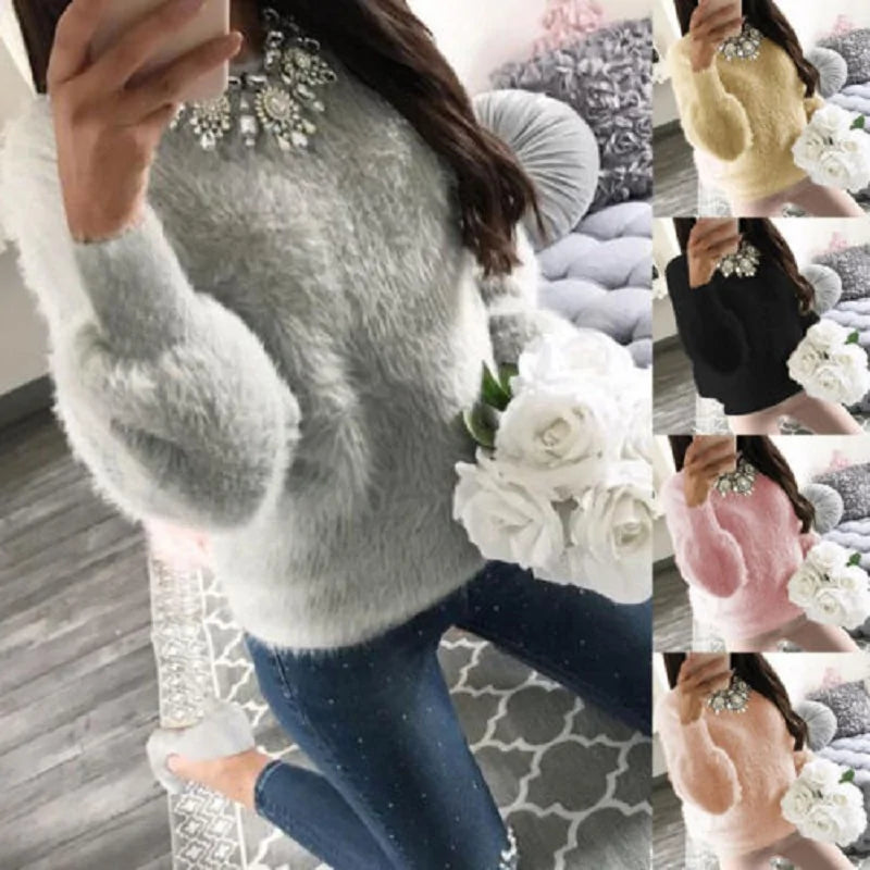 Women Fleece Winter Sweater