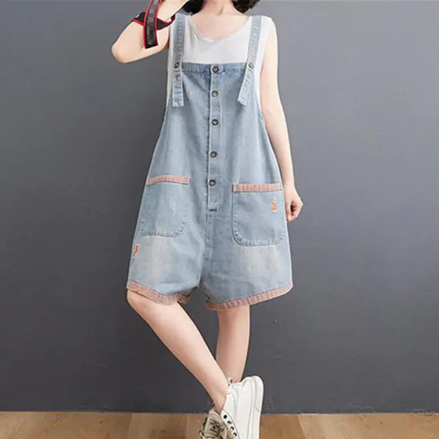 Summer Denim Rompers