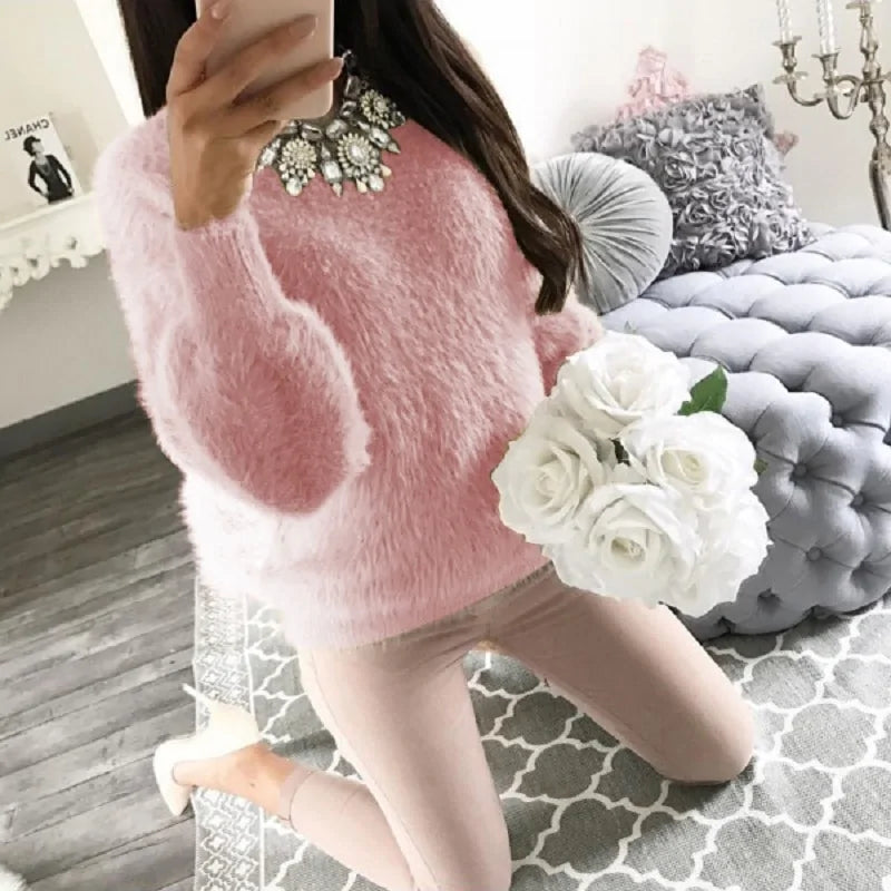 Women Fleece Winter Sweater