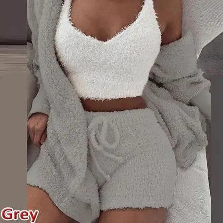 New Women's Plush Loungewear Set