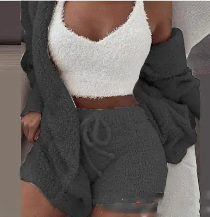 New Women's Plush Loungewear Set