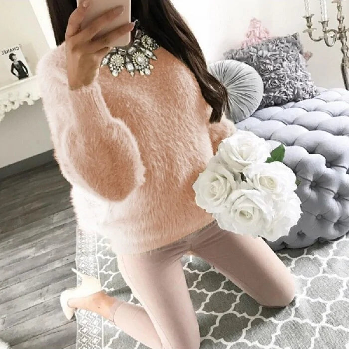 Women Fleece Winter Sweater