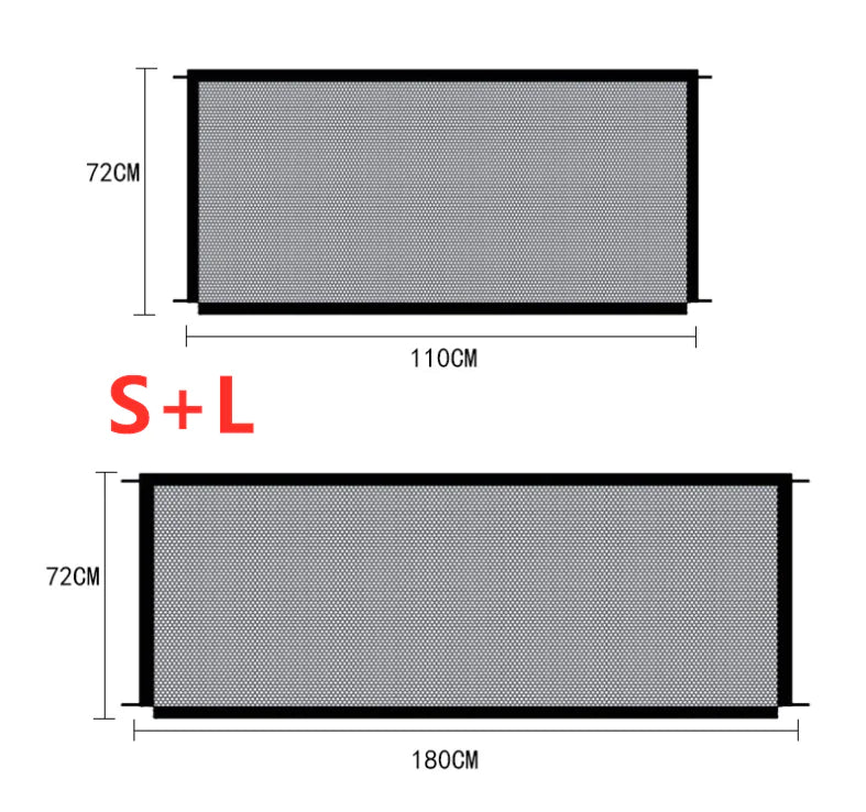 Black Foldable Protection Gate